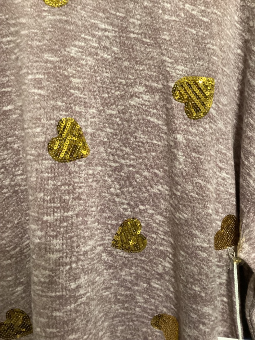 Tru self women's sweater with hearts, size 2X - Picture 4 of 10